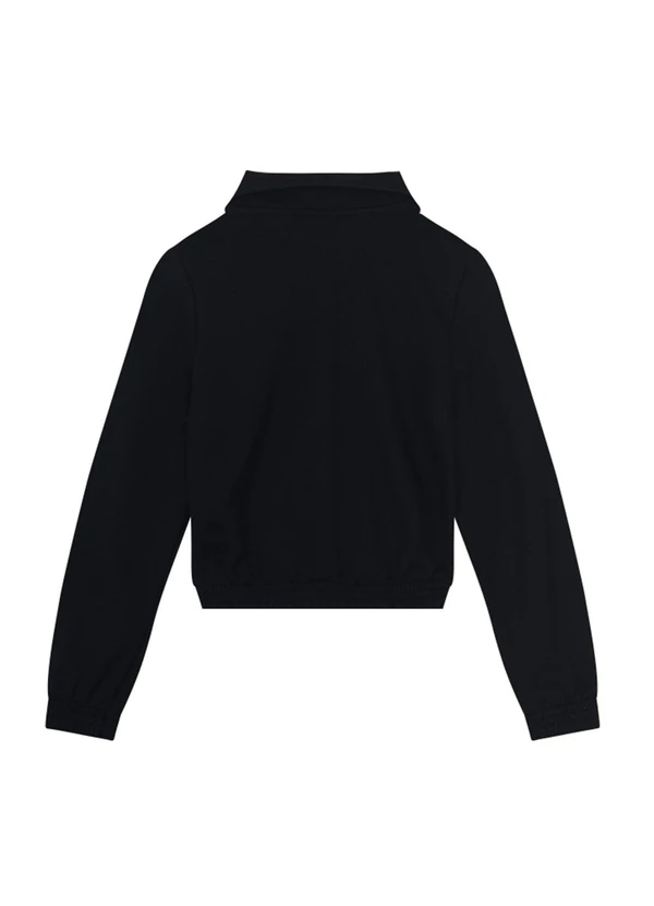 Brandili - Conjunto Infantil Menina em Moletom Preto 4