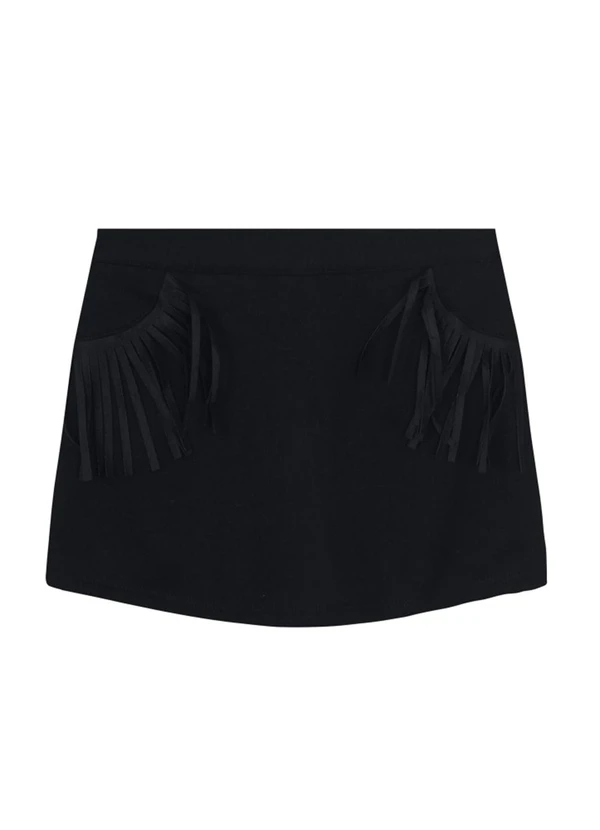 Brandili - Conjunto Infantil Menina em Moletom Preto 5