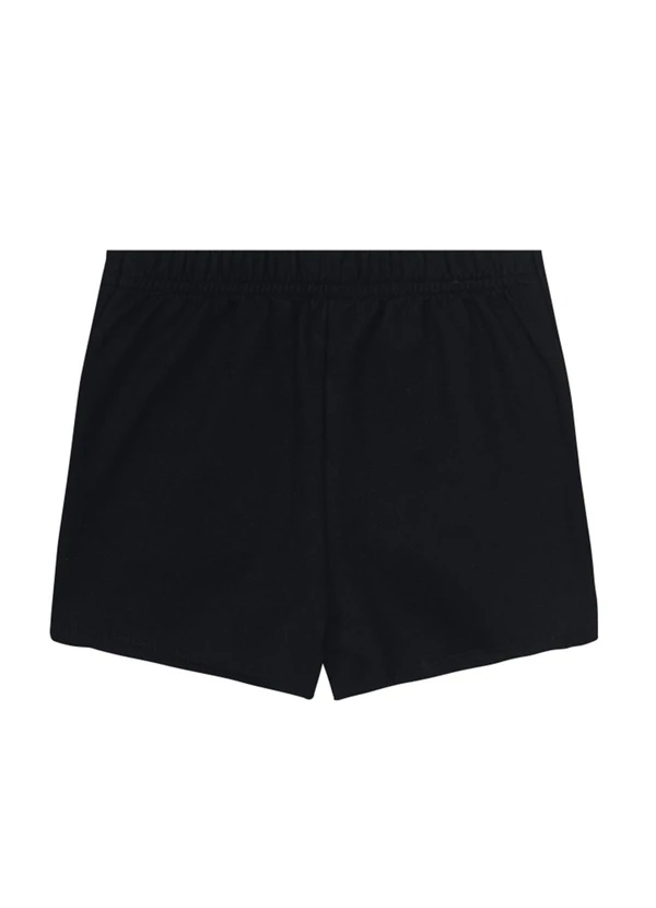 Brandili - Conjunto Infantil Menina em Moletom Preto 7