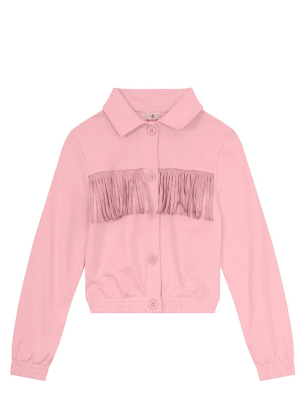 Brandili - Conjunto Infantil Menina em Moletom Rosa 3