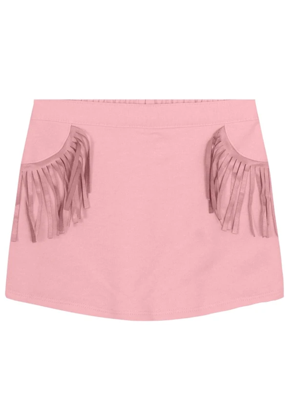 Brandili - Conjunto Infantil Menina em Moletom Rosa 5