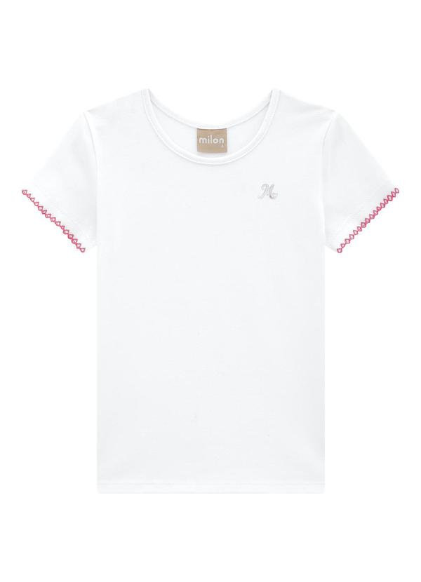 Milon - Conjunto Infantil Menina Estampa Branco 2