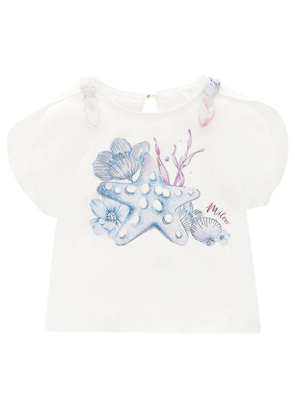Milon - Conjunto Infantil Menina Estampa Off White 2