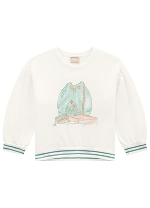 Milon - Conjunto Infantil Menina Estampa Off White - MILON