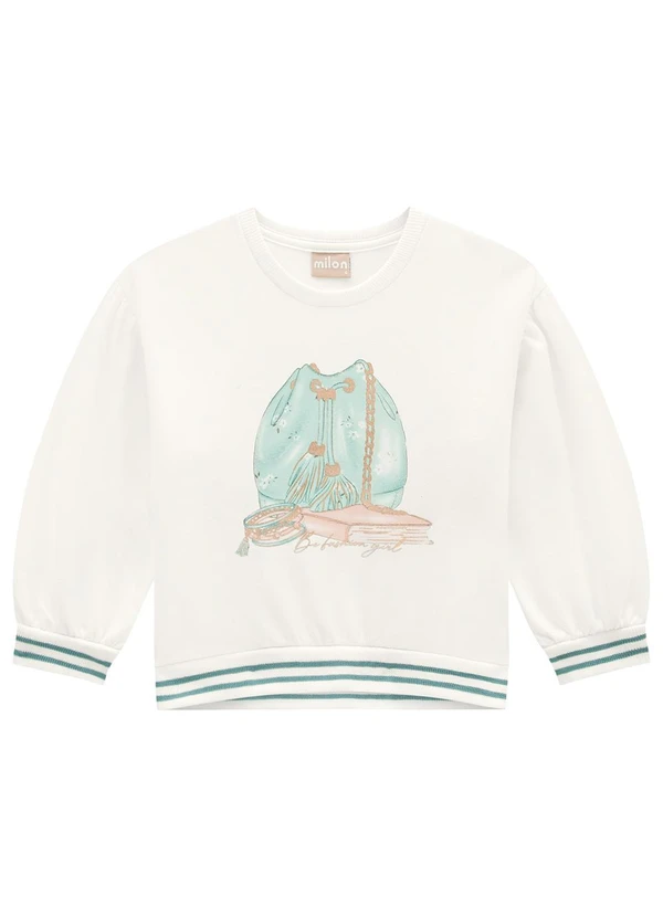 Milon - Conjunto Infantil Menina Estampa Off White 2
