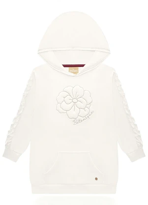 Milon - Conjunto Infantil Menina Flor Off White - MILON