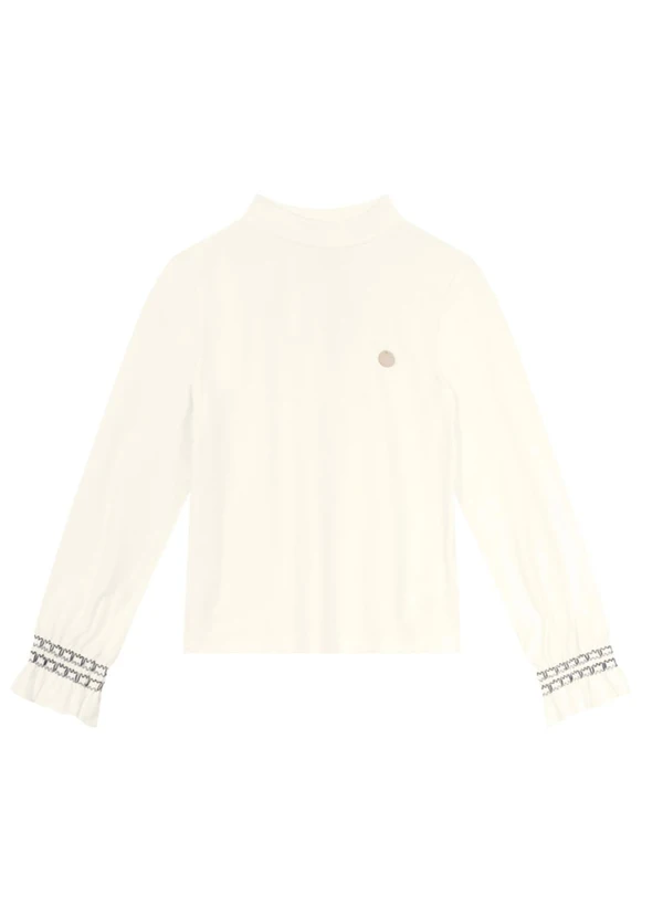 Brandili Mundi - Conjunto Infantil Menina Floral Bege 2