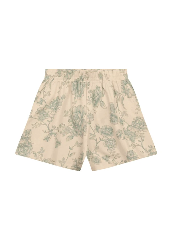 Brandili Mundi - Conjunto Infantil Menina Floral Bege 4