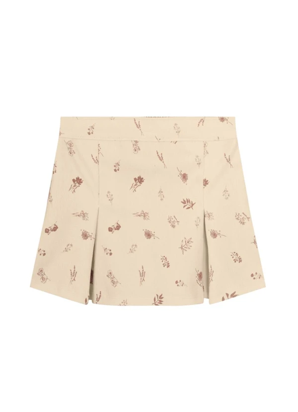 Brandili Mundi - Conjunto Infantil Menina Floral Marrom 3