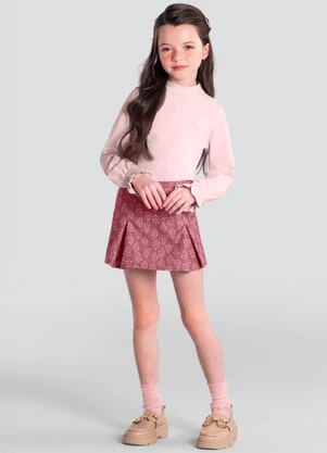 Brandili Mundi - Conjunto Infantil Menina Floral Rosa - BRANDILI MUNDI