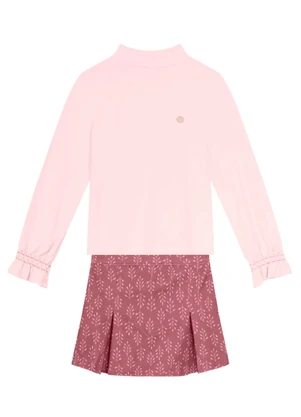 Mundi - Conjunto Infantil Menina Floral Rosa - MUNDI