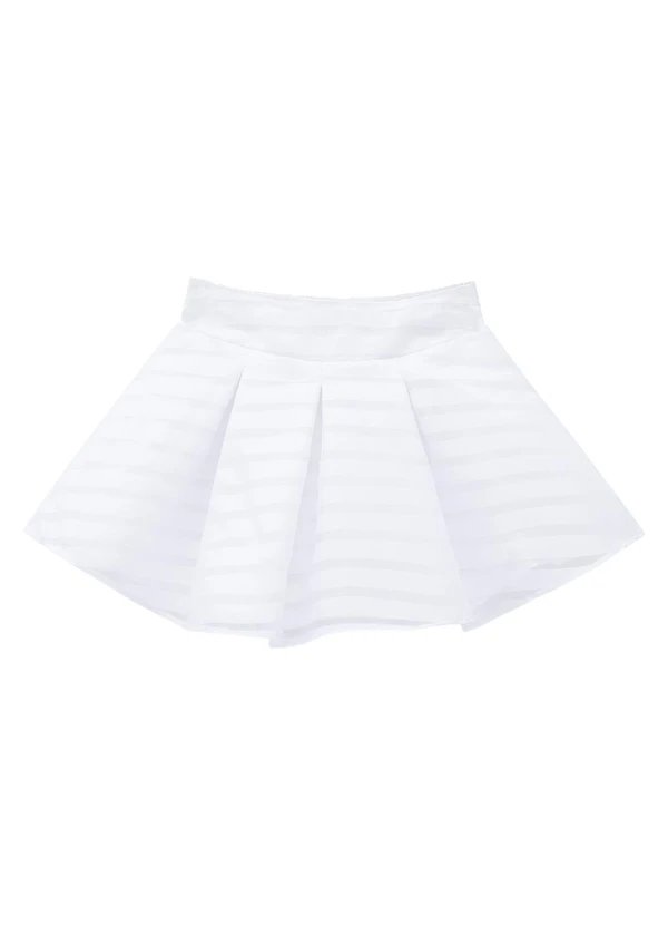 Milon - Conjunto Infantil Menina Flores Branco 4