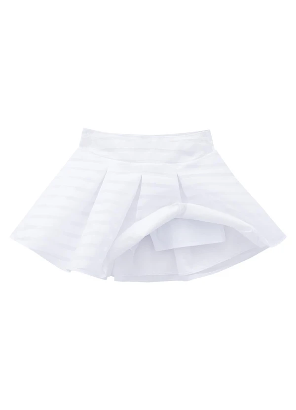 Milon - Conjunto Infantil Menina Flores Branco 5