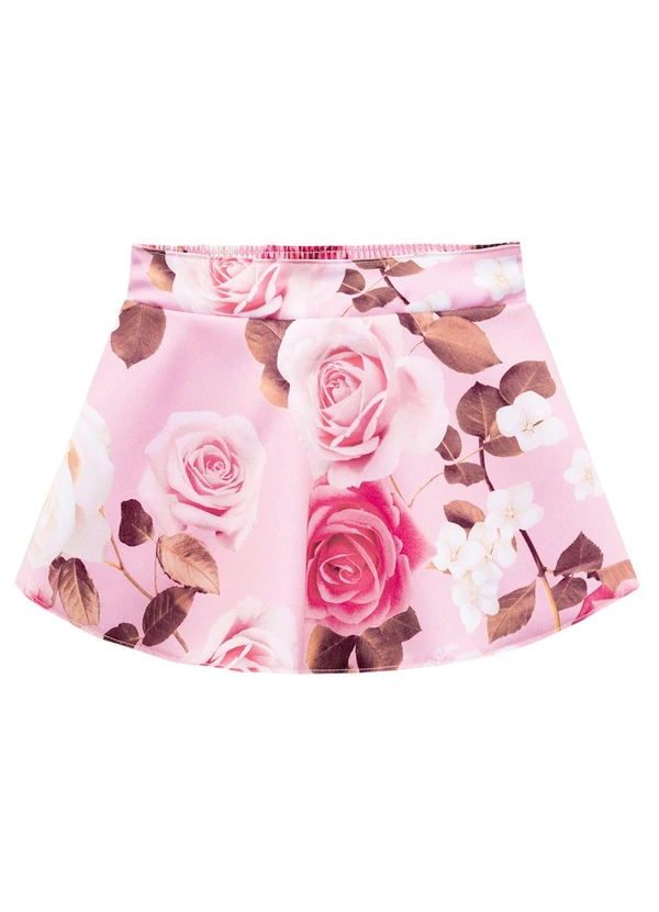 Milon - Conjunto Infantil Menina Flores Branco 3