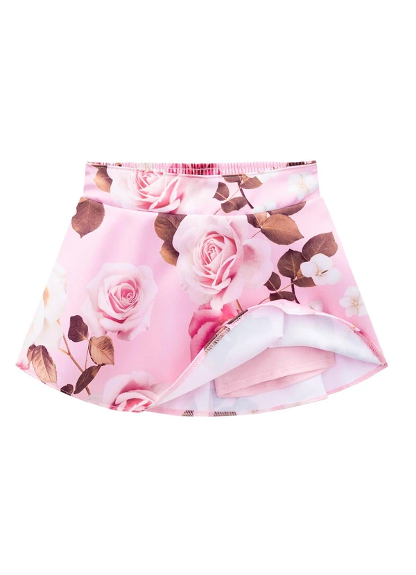 Milon - Conjunto Infantil Menina Flores Branco 4