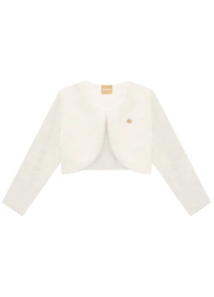 Milon - Conjunto Infantil Menina Flores Off White - MILON