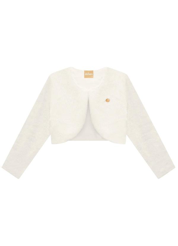 Milon - Conjunto Infantil Menina Flores Off White 2