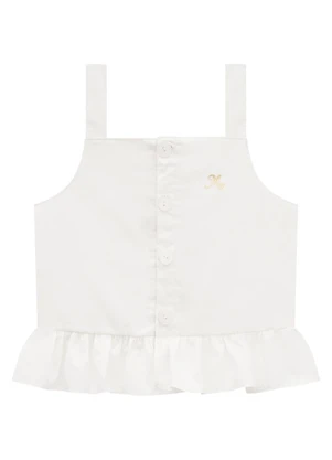 Milon - Conjunto Infantil Menina Flores Off White - MILON