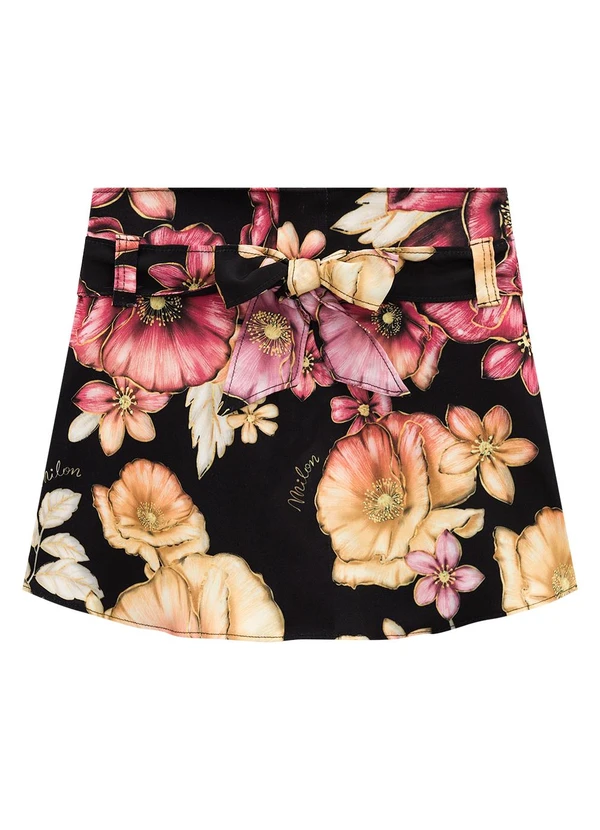 Milon - Conjunto Infantil Menina Flores Off White 3