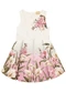 Milon - Conjunto Infantil Menina Flores Off White - variação: Rosa