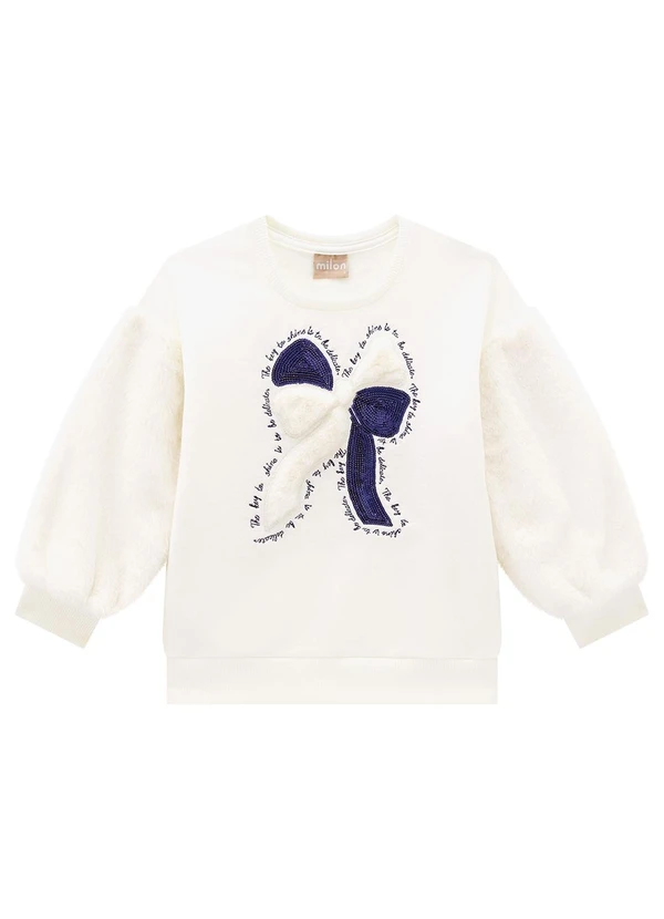 Milon - Conjunto Infantil Menina Laço Off White 2