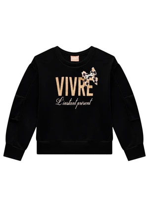 Milon - Conjunto Infantil Menina Laço Preto - MILON