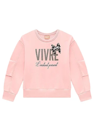 Milon - Conjunto Infantil Menina Laço Rosa - MILON