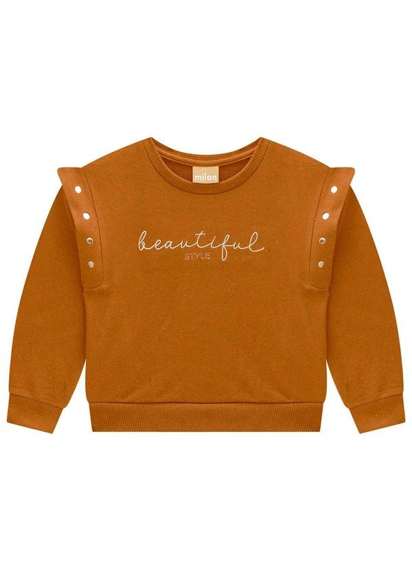 Milon - Conjunto Infantil Menina Lettering  Amarelo 2