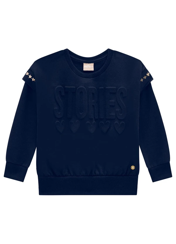 Milon - Conjunto Infantil Menina Lettering Azul 2