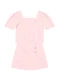 Brandili Mundi - Conjunto Infantil Menina Texturizado Verde - variação: Rosa
