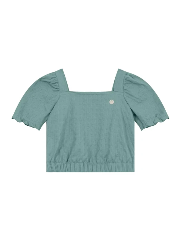 Brandili Mundi - Conjunto Infantil Menina Texturizado Verde 3