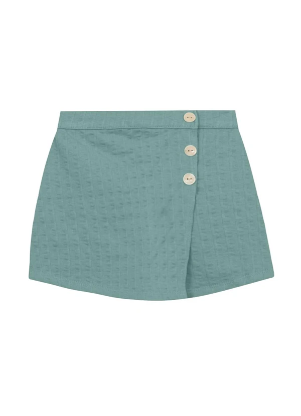 Brandili Mundi - Conjunto Infantil Menina Texturizado Verde 4