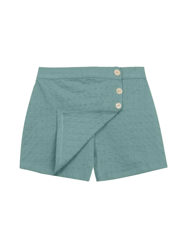 Brandili Mundi - Conjunto Infantil Menina Texturizado Verde 5