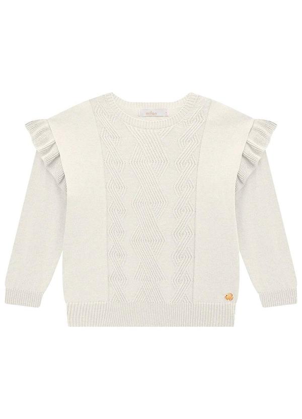 Milon - Conjunto Infantil Menina Tricot Off White 2