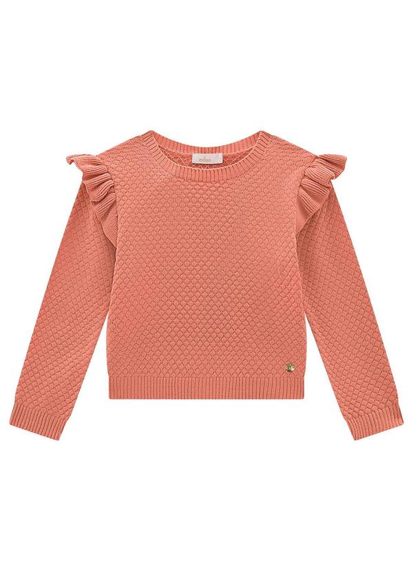 Milon - Conjunto Infantil Menina Tricot Rosa 2