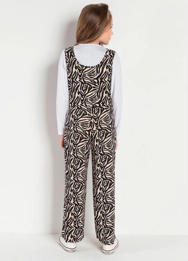 Outlet - Conjunto Infantil Zebra/Branco Macacão e Blusa 2