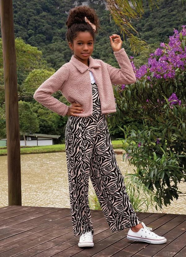 Outlet - Conjunto Infantil Zebra/Branco Macacão e Blusa 5