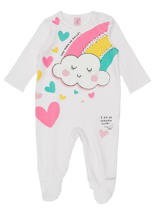 Momi - Conjunto Macacão e Manta Estampado Branco 4