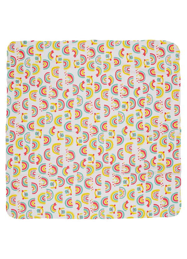 Momi - Conjunto Macacão e Manta Estampado Branco 6