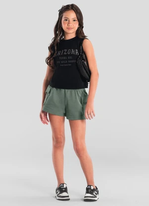 Brandili - Conjunto Teen Menina com Tachas Preto - BRANDILI