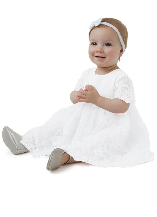 Carinhoso - Conjunto Vestido e Calcinha Branco