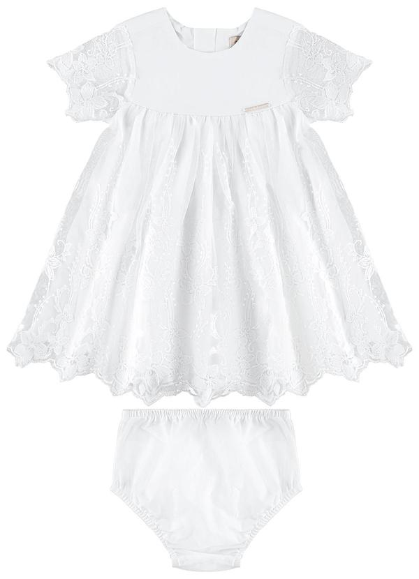 Carinhoso - Conjunto Vestido e Calcinha Branco 2