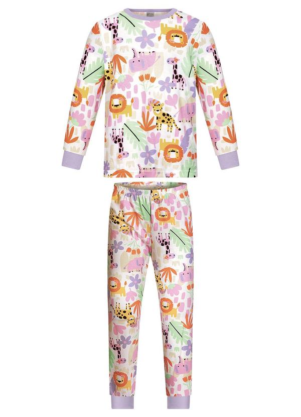 Alakazoo - Pijama com Camiseta de e Calça Branco 2