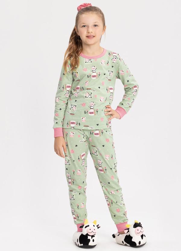 Alakazoo - Pijama com Camiseta de e Calça Verde 1