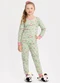 Alakazoo - Pijama com Camiseta de e Calça Rosa - variação: Verde