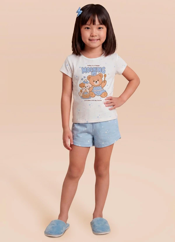 Brandili - Pijama Infantil Menina em Meia Malha de Animais