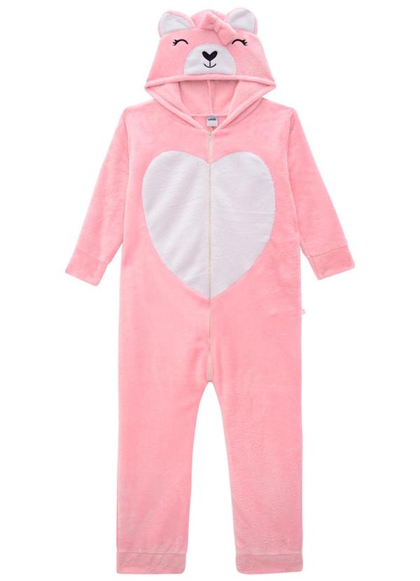 Marlan - Kigurumi Ursa em Pelo Comfort Dublado Rosa 2
