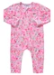 Marlan - Macacão Bebê Molecotton Mini Floral Baby Rosa - variação: Rosa