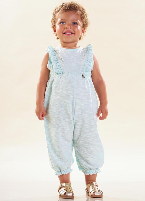 Kiki - Macacao Infantil Feminino Verde 1