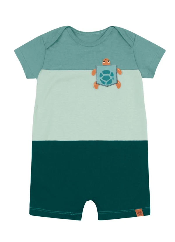 Brandili - Macaquinho Bebê Menino de Tartaruguinha Verde